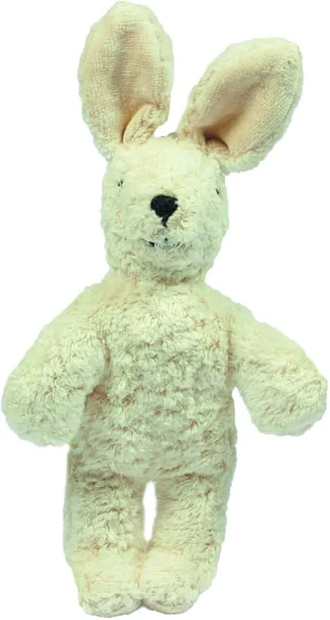 Senger Stuffed Animals - Floppy Baby Bunny Rabbit - Handmade 100% Organic Toy Size 9" White