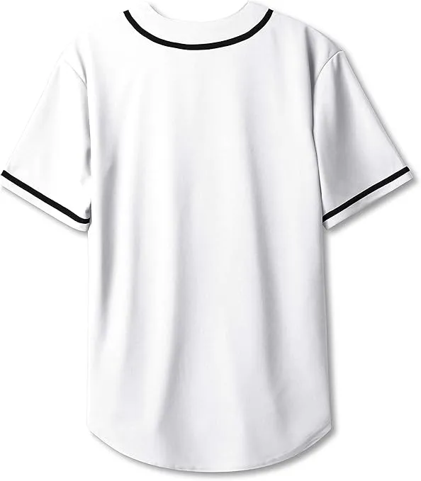 Hat and Beyond Mens Baseball Jersey Button Down Shirts Active Team Sports Uniforms