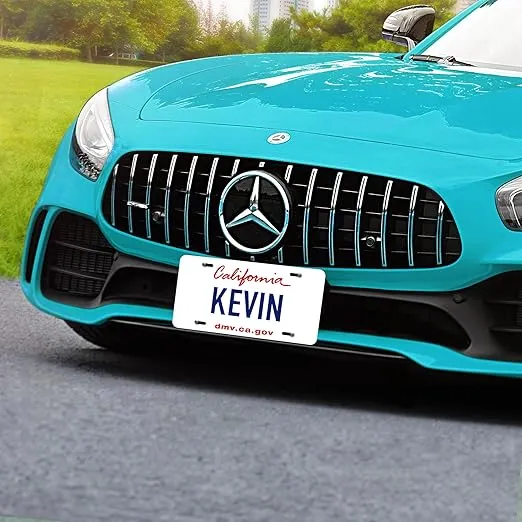 Custom California License Plate, Personalized License Plates for Car, 6x12 Inch, Rust-Free Fade Resistant Aluminum, USA Made by My Sign Center