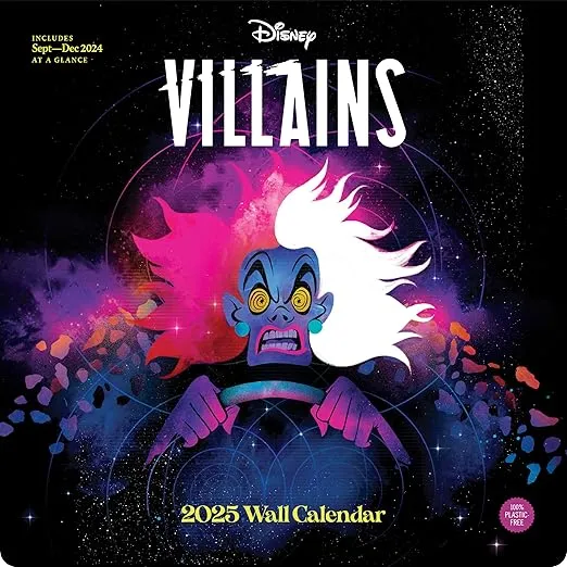 Disney Villains 2025 Wall Calendar