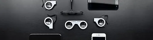 Mini Virtual Reality Glasses for Smartphone Foldable VR Headset Compliant with iPhone & Android Cell Phone Vr Games and 3D Movies