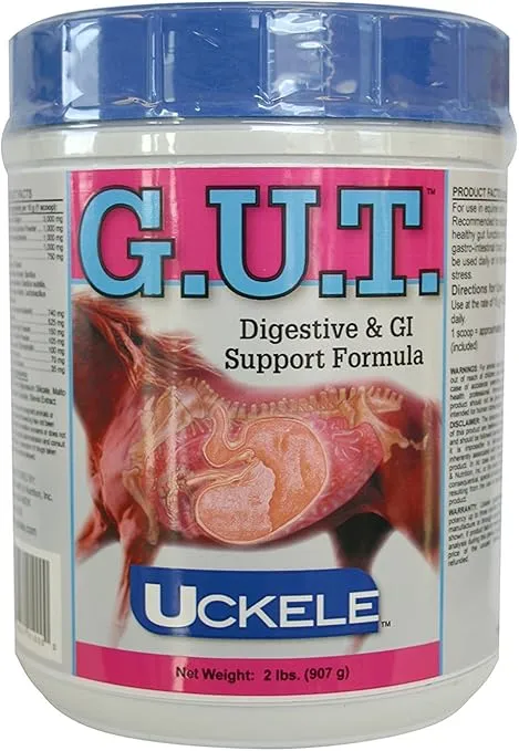 Uckele Gut Horse Supplement - Equine Vitamin & Mineral Supplement - 2 pound (lb)