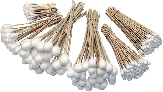 Grip 325 pc Cotton Swab Assortment - Auto Detailing, Electronics Cleaning, Lubricant Application, Cleaning Firearms - Super Absorbent, Low Lint, Wood Handles - Home, Garage, Workshop, Office