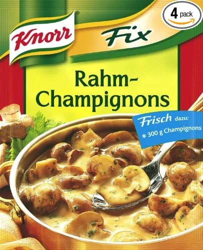 Knorr Fix creamy mushrooms (Rahm-Champignons) (Pack of 4)