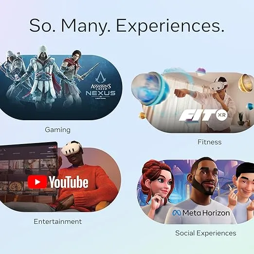 Meta Quest 3 512GB — The Most Powerful Quest — Ultimate Mixed Reality Experiences — Get Batman: Arkham Shadow and a 3-Month Trial of Meta Quest+ Included