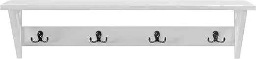 Alaterre Furniture Coventry 36" W Coat Hook with Shelf