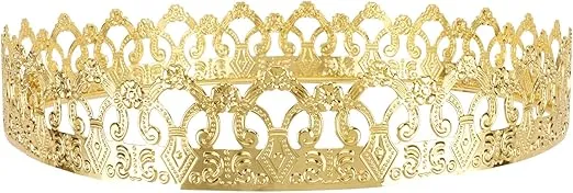 Diddder Halloween King Costume Headpiece Crown for Adult Men Renaissance Medieval Mens Crown for Homecoming Prom King
