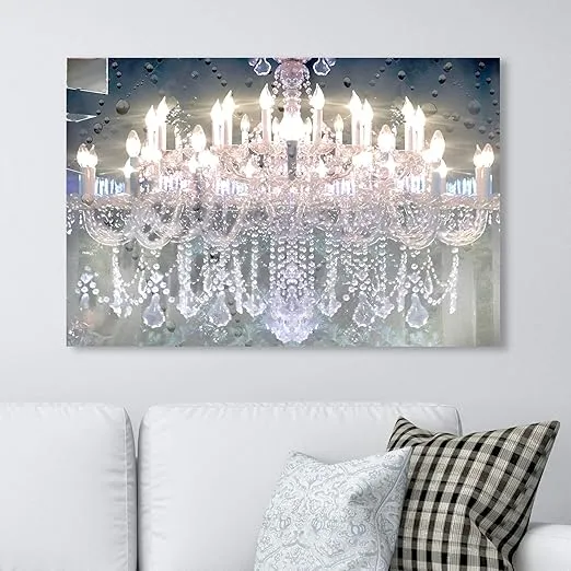 The Oliver Gal Artist Co. Day and Night | Contemporary Premium Canvas Art Prints, 45 in x 30 in, Silver