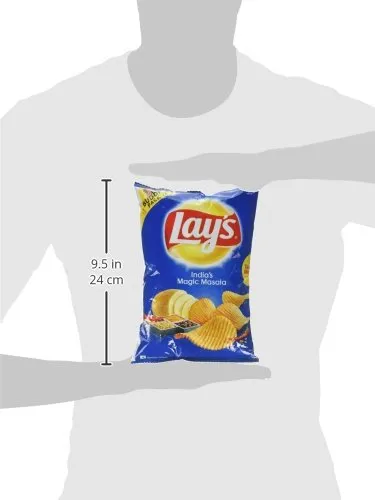 Lay's Potato Chips - India's Magic Masala - 52 gm Pack - [Pack of 10], 1.83 Ounce (Pack of 10)