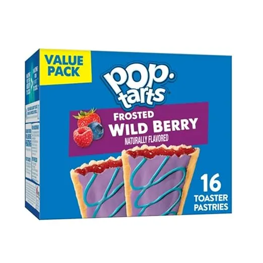 Kellogg's Pop-Tarts Breakfast Toaster Pastries, Wildlicious Frosted Wild Berry Flavored, Value Pack, 30.4 oz 16 Ct. (Pack Of 3)