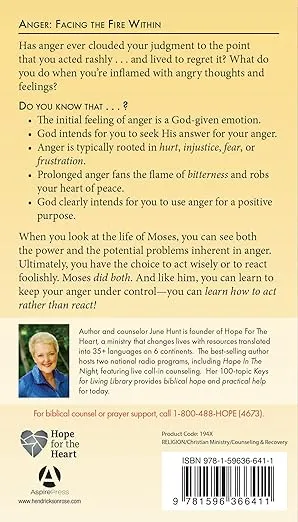 Anger: Facing the Fire Within (Hope for the Heart)