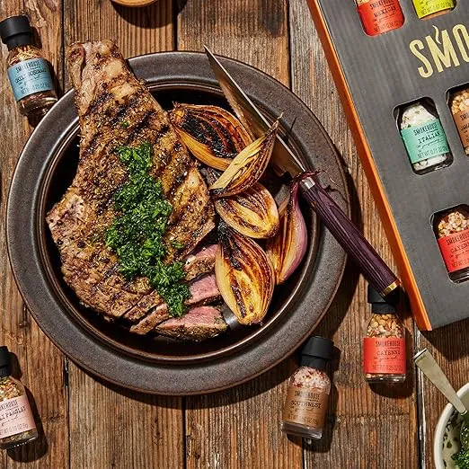 Smokehouse by Thoughtfully Ultimate Grilling Spice Set, Grill Seasoning Gift Set Flavors Include Chili Garlic, Rosemary and Herb, Lime Chipotle, Cajun Seasoning and More, Pack of 20