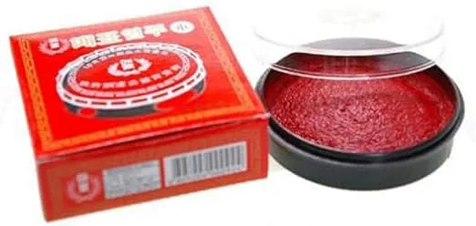 Red Ink (인주) for Korean Name Stamp Dojang (도장)