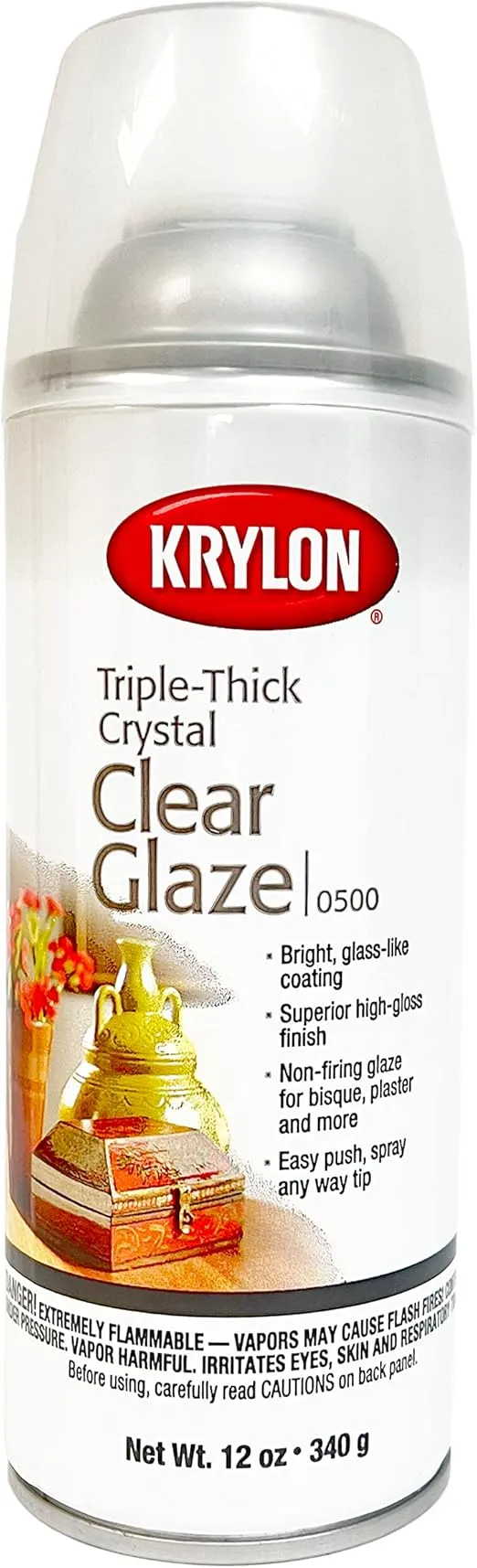 Krylon® Triple Thick Crystal Clear Glaze 11 oz. Aerosol Spray (Pkg/2)