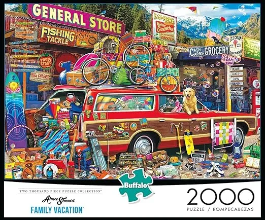 Buffalo Games - Aimee Stewart - Family Vacation - 2000 Piece Jigsaw Puzzle for 168 months to 1200 months
