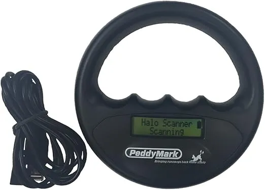 Halo Pet Microchip Reader Scanner, Black