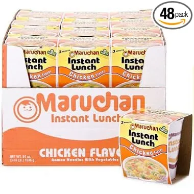 Maruchan Instant Lunch, Chicken Flavor (2.25 oz. cup, 24 ct.) (pack of 2)