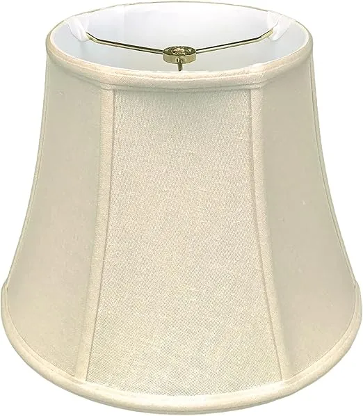 Royal Designs Modified Bell Lamp Shade, Linen Beige, 7.5 x 12 x 9.5
