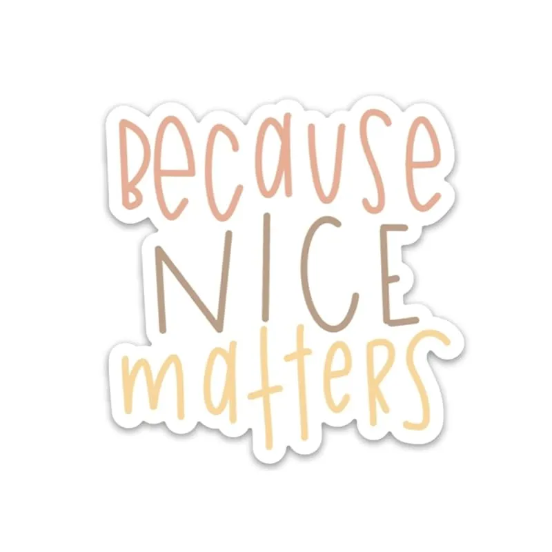 fridge magnets for girls | Cute magnets for a fridge, car, locker etc | Be a kind human refrigerator magnet | Because nice matters | Inspirational quotes | Be nice.