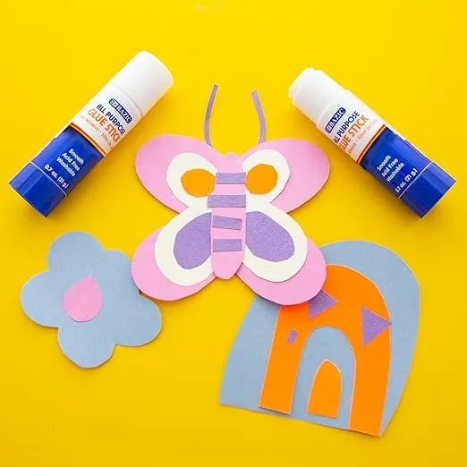 BAZIC Premium Glue Stick 21g/0.7 Oz, Multi-Purpose Acid Free, Glue Sticks, for Photos Paper Kids Art Craft at School Home Office (2/Pack), 2-Pack