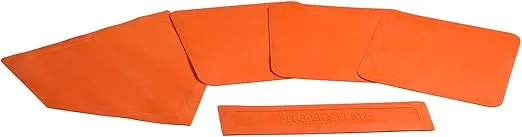 Champro Throw Down Rubber Bases, Set of 5, Orange