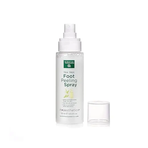 Earth Therapeutics Tea Tree Foot Peeling Spray – Convenient Spray for Buffing Away Calluses – Soothing Botanicals with Australian Tea Tree Oil – Exfoliate Dry Rough Skin
