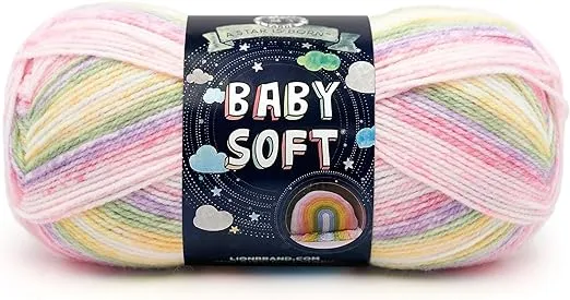 Lion Brand Yarn 920-219C Babysoft Yarn, Circus Print (1 Skein)