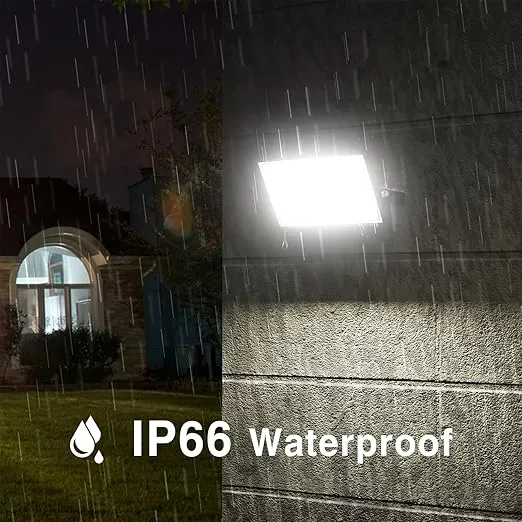 Onforu 60W LED Flood Lights Outdoor, Super Bright Security Light, 6500K Daylight White, Outdoor Floodlight, IP66 Waterproof Outside Floodlights for Garage Yard Garden 2 Pack