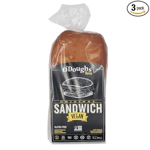 O'Dough Thins - Original Sandwich Bread 18 oz | Presliced Sandwich Bread | Pack of 3 |