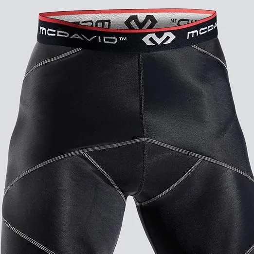 McDavid Cross Compression Shorts. Thick Compression for Muscle Support and Recovery. Hips, Hamstring, Quads