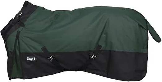 Tough1 1200D Turnout Blanket with Snuggit (300 fill) Hunter Green 78"