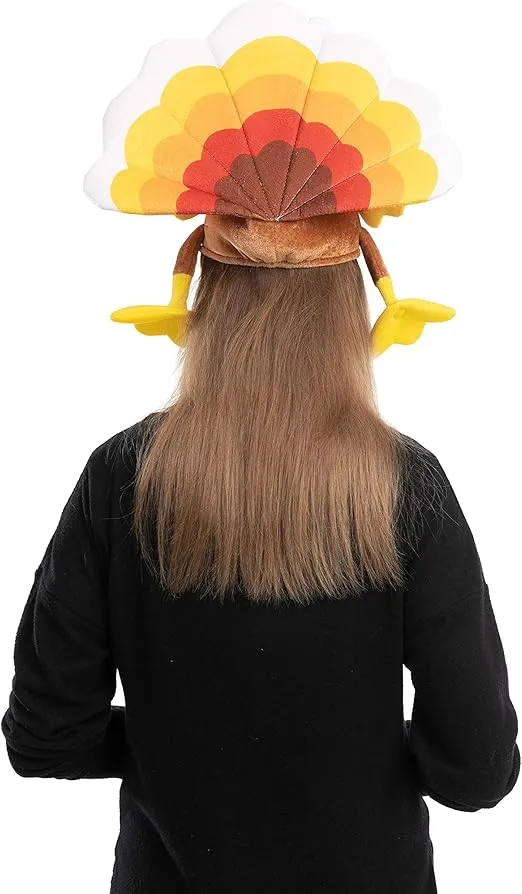 JOYIN 2 PCS Thanksgiving Turkey Sitting Hats Silly for Thanksgiving Night Event, Dress-up Party, Thanksgiving Decoration, Role Play, Carnival, Cosplay, Costume Accessories, Thanksgiving Accessories