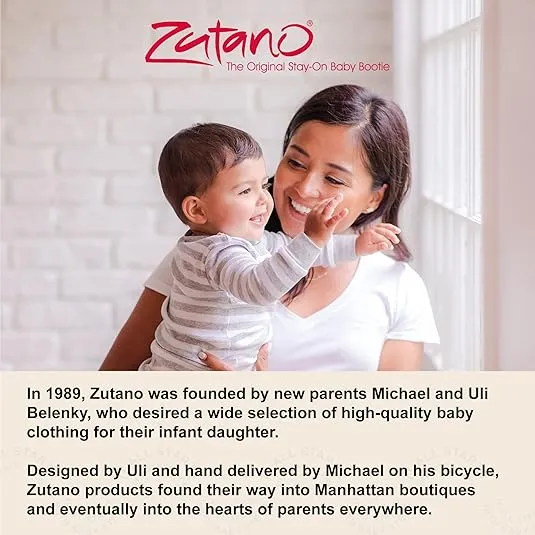 Zutano Unisex Organic Cotton Baby Booties With Gripper Soles