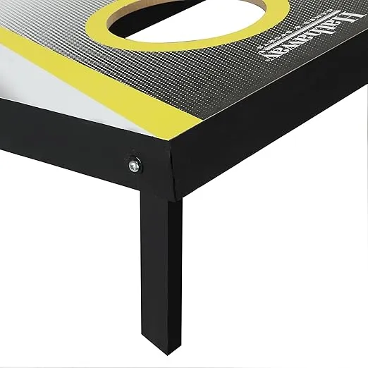 Hathaway Compact Cornhole Bean Bag Toss Game Set Black