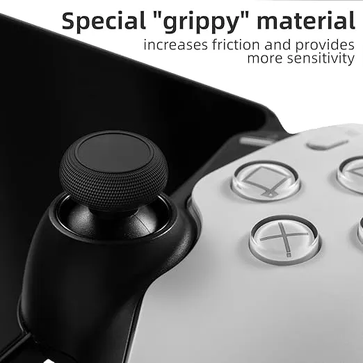 Skull & Co. X Savage Raven Thumb Grips Joystick Cap Analog Stick Cover for Playstation Portal (Set of 6) - Black