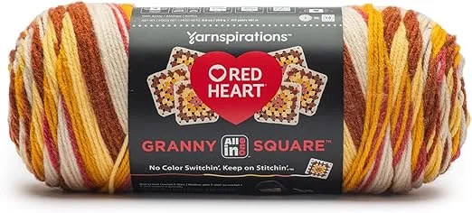 Red Heart All In One Granny Square Yarn (250g/8.8oz), Aran - Warm Wheat
