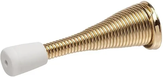 Everbilt Bright Brass Spring Doorstop