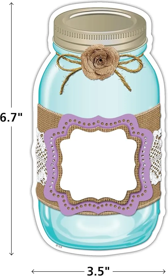 Teacher Created Resources Shabby Chic Mason Jars Accents (77191)