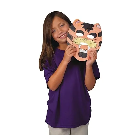 Animal Masks Craft Kit (Pack of 24)