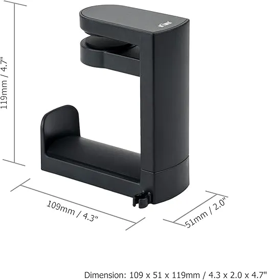 PC Gaming Headphone Hook Stand Mount,Headset Holder Hanger Under Desk,Headphone Holder with Cable Clip Design, Universal Stand for HyperX Gaming Headset,AKG, Beats,Sony and Sennheiser Music Headphones