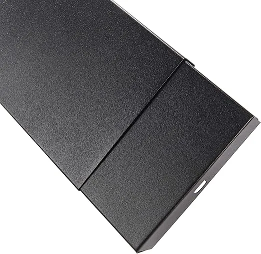 Adjustable Smoke Guard for 28.5" L x 48" W Fireplaces, Black Powder Coat Finish, 6" Height