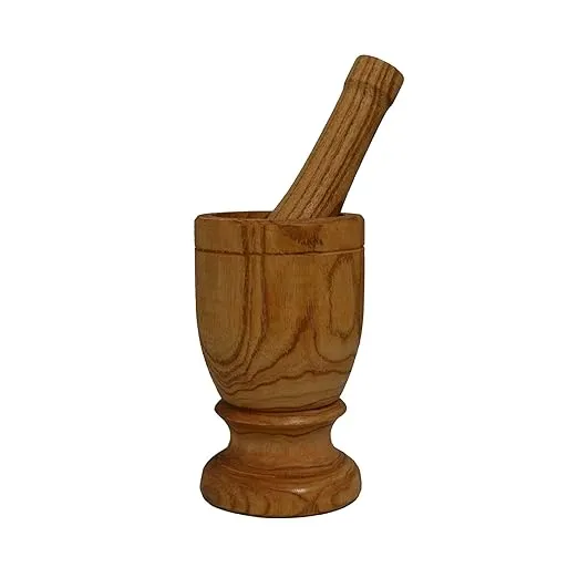 IMUSA USA Small Wood Mortar & Pestle