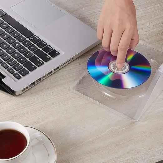 Maxtek 14mm Single Clear Standard DVD Case with Outter Clear Sleeve, 25 PCs. Disc Not Included.