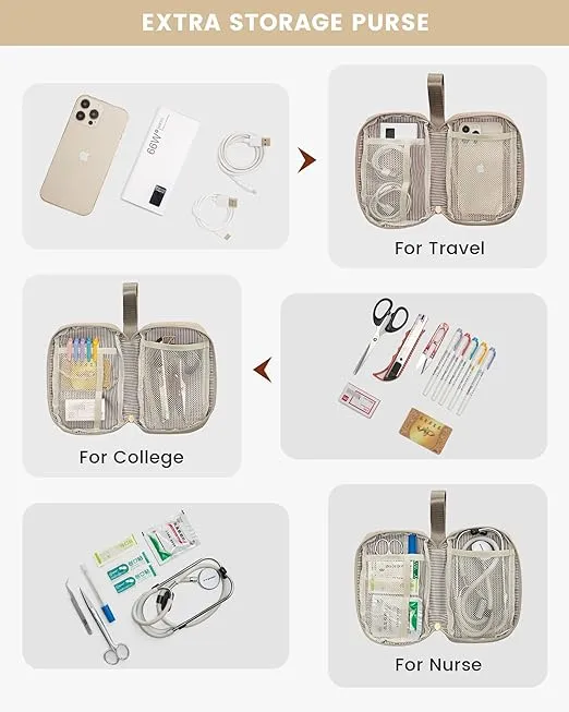 LOVEVOOK Laptop Backpack for Women, 15.6 Inch Work Laptop Bag with USB Port, Fashion Teacher Nurse Backpack Purse, Waterproof Travel Computer Backpack with Organizer Bag, 2PCS, Beige-Khaki
