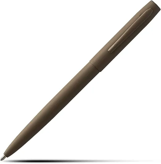 Fisher Space Pen Cerakote M4H Cap-O-Matic Series Pen – Retractable Ballpoint Pen + Cerakote Polymer-Coating - Durability, Hardness & Scratch-, Corrosion-, Heat- & Chemical-Resistance - Dark Earth