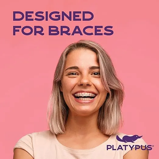 Platypus Orthodontic Flossers for Braces | Ortho Picks for Adults & Kids | Fits Under Arch Wire | Non-Damaging | Encourage Flossing Habits | Floss Teeth in Under Two Minutes (40 Count (Pack of 4))