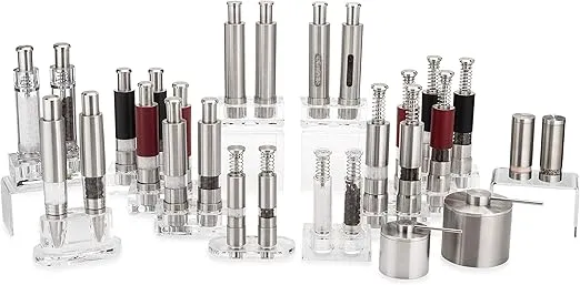 Original Pump & Grind Cooking Gadgets, Salt and Pepper Grinder Set or Singles, Buy 1, Buy 2 or More, Solid Stainless, Red or Black.