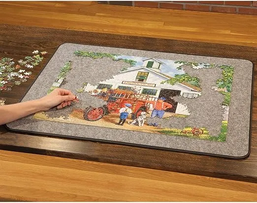 Bits and Pieces - Easy-Move Jigsaw Puzzle Pad - 1500 Pc Large Puzzle Pad - Puzzle Accessories - Portable Lightweight Puzzle Storage System - 26" x 34"