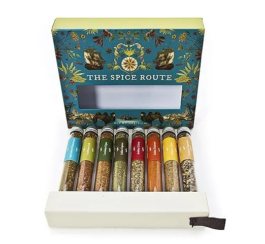 eat.art Spice Route | Superb Collection of Iconic and Exotic Spice Blends from Around the Globe | 8-Pack Gift Set