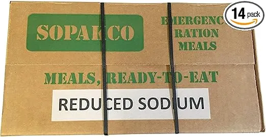 MRE Meals Ready To Eat Case Pack of 14 For Survival And Emergency
